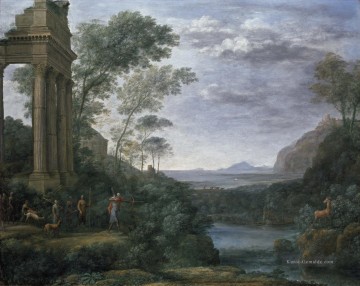 Claude Lorrain Werke - Landschaft mit Ascanius erlegt den Hirsch der Sylvia Claude Lorrain